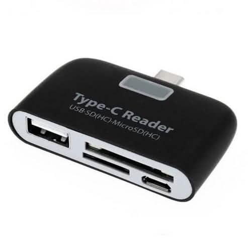 Portátil multifuncional inteligente 4 en 1 para PC, teléfono duradero, TF, Micro SD