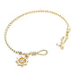 Women's Nautical Anchor Helm Charm Hook Bracelet