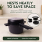 5-Piece Stackable Ceramic Nonstick Set