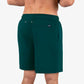 Night Green Hybrid Short, Compression Lined Swim and Resort Trunk