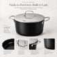 Ceramic Nonstick Stock Pot with Lid, 4.5-Qt