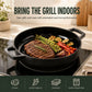 Enameled Cast Iron Grill Pan, 11"