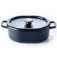 Enameled Cast Iron Oval Dutch Oven, 6-Qt