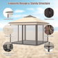 11 x 11 Feet 2-Tier Pop-Up Gazebo Tent Portable Canopy Shelter Carry Bag Mesh