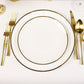 Narrow Gold Rim Salad Plate Plate- Set of 4