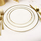Narrow Gold Rim Salad Plate Plate- Set of 4