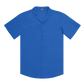 Ocean Blue Men's Button Down Resort Shirt, Modern Fit