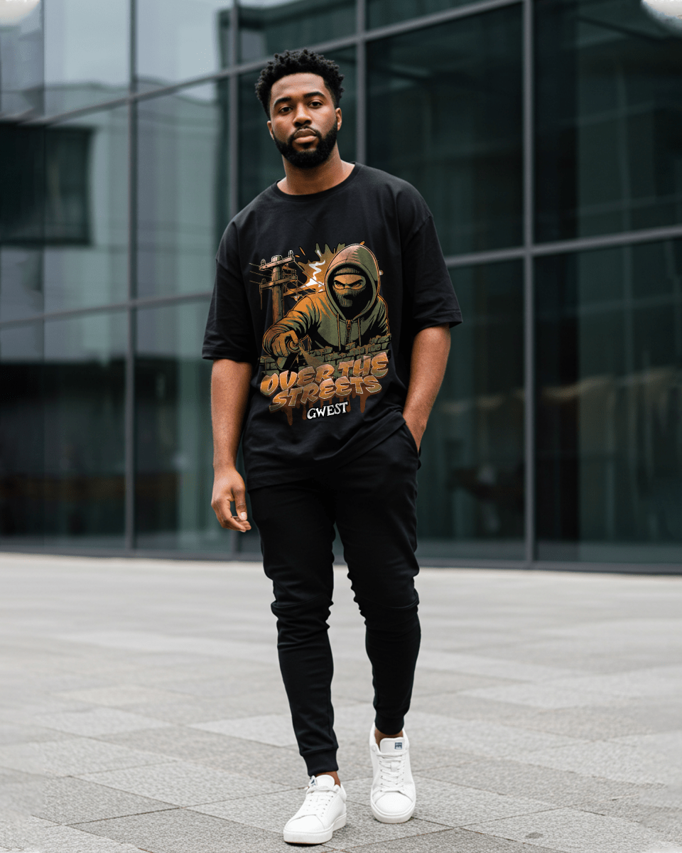 G West Over The Streets Oversized T-Shirt Mens