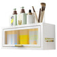Over the Toilet Storage Cabinet with Dust-Proof Transparent Magnetic Door Side Opening