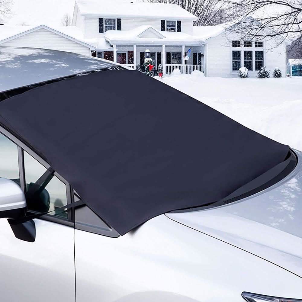 Cobertura para nieve de parabrisas OxGord, protector contra hielo de limpiaparabrisas y visera
