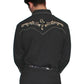 Scully Gold Music Note Embroidery - Men's Western Shirt (Closeout)