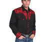 Scully Floral Tooled Embroidery - Men's Western Shirt