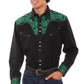 Scully Floral Tooled Embroidery - Men's Western Shirt