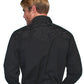 Scully Floral Tooled Embroidery - Men's Western Shirt (Jet Black)