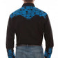 Scully Floral Tooled Embroidery - Men's Western Shirt