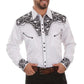 Scully Floral Tooled Embroidery - Men's Western Shirt