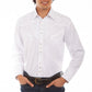 Scully Floral Tooled Embroidery - Men's Western Shirt
