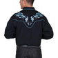 Scully Two Tone Leaf Embroidery - Mens Western Shirt