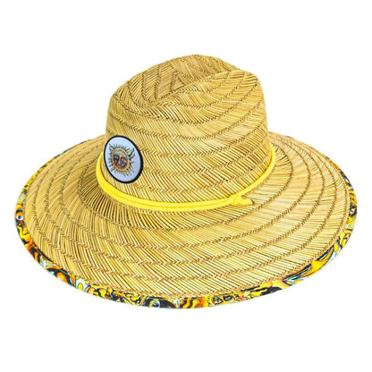 Peter Grimm Sublime Paddle Out Lifeguard - Sombrero de salvavidas de paja de centeno
