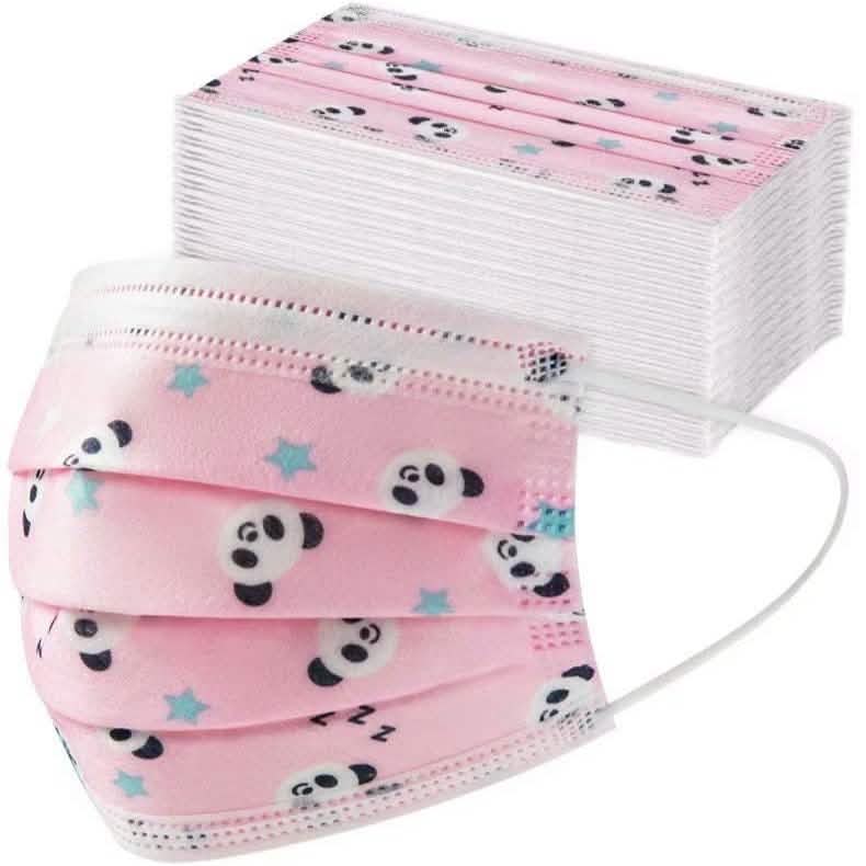 Mascarilla infantil con estampado de panda