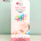 Pastel Mini Balloon Cake Topper Kit – Aesthetic Party Decor for Birthdays & Celebrations
