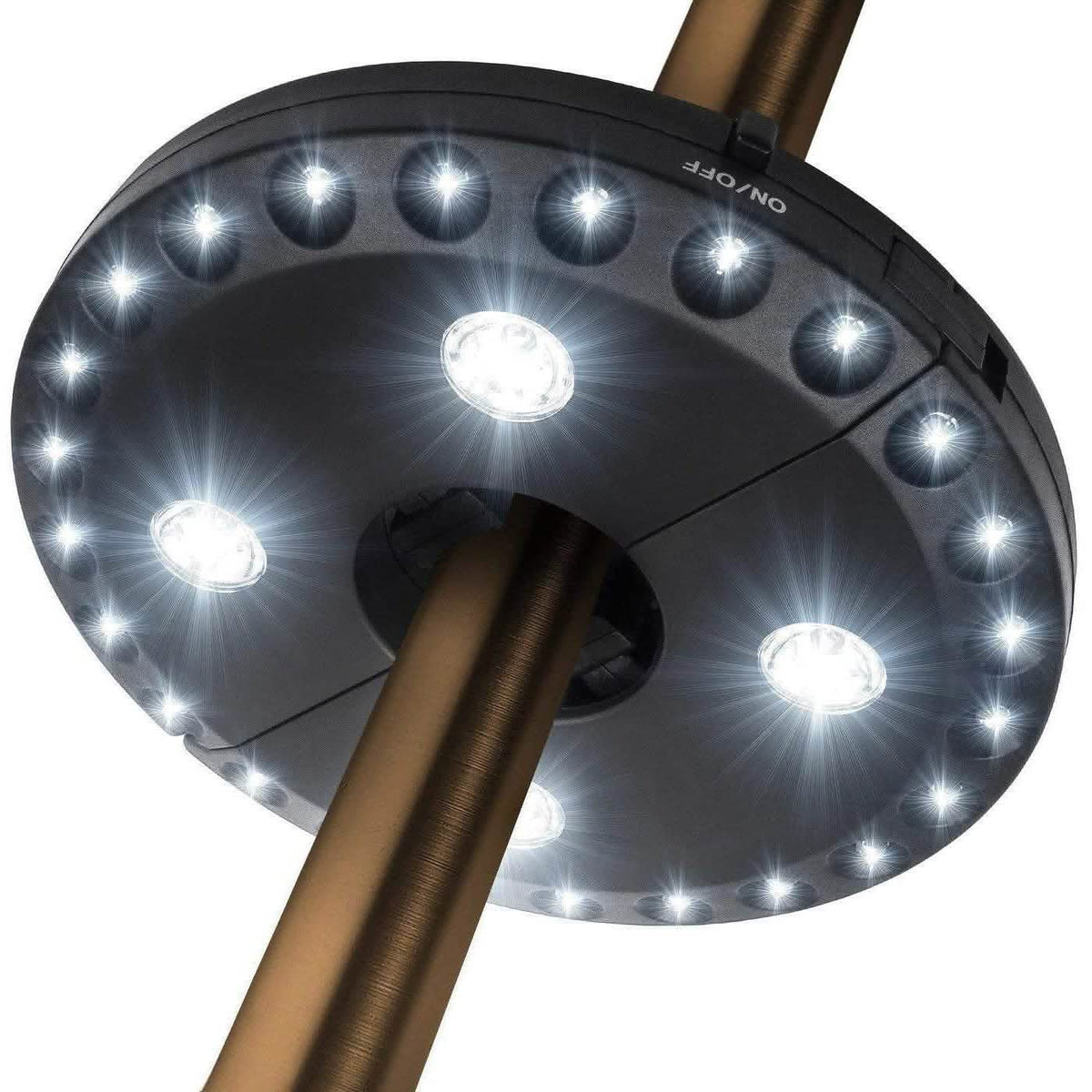 Luz para Sombrilla de Patio 3 Modos de Brillo Inalámbrica 28 Luces LED