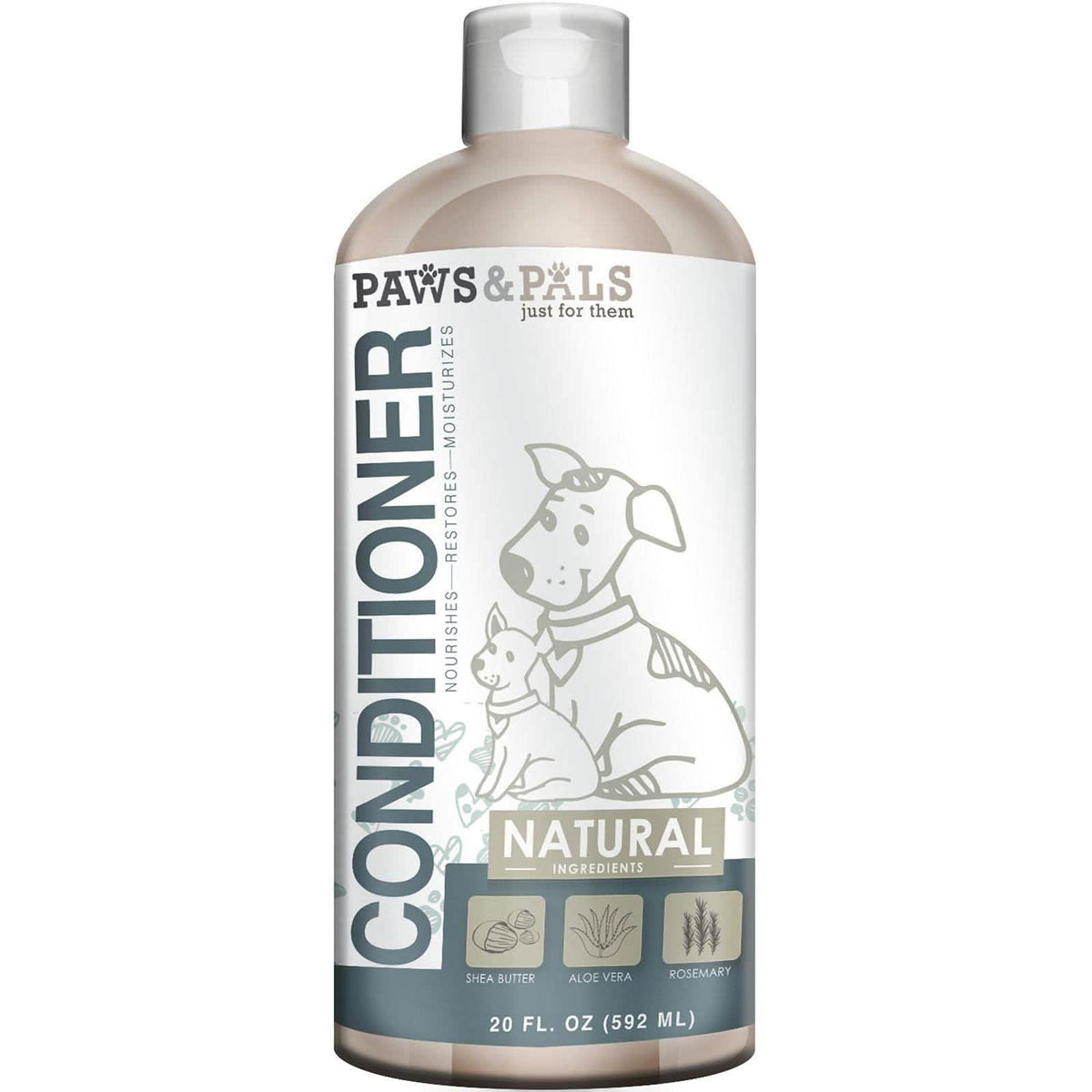 Acondicionador para mascotas Paws And Pals de 20 oz