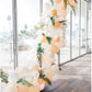 Peach & White Balloon Garland Kit