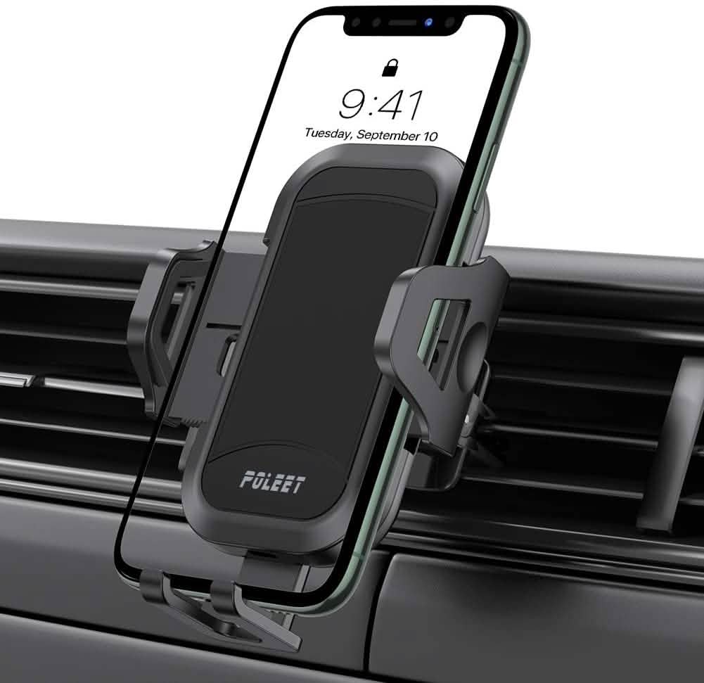 Soporte de teléfono para coche con ventilación de aire de tipo pellets