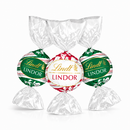 Lindt LINDOR Trufas de chocolate surtidas de menta – Bolsa de gran valor