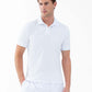 Performance Men's Classic Tennis Rib Collar Polo - White