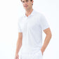 Performance Men's Classic Tennis Rib Collar Polo - White