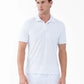 Performance Men's Classic Tennis Rib Collar Polo - White