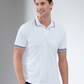 Performance Men's Classic Tennis Rib Collar Polo - White/Midnight