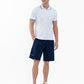 Performance Men's Classic Tennis Rib Collar Polo - White/Midnight