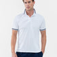 Performance Men's Classic Tennis Rib Collar Polo - White/Midnight