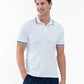 Performance Men's Classic Tennis Rib Collar Polo - White/Midnight