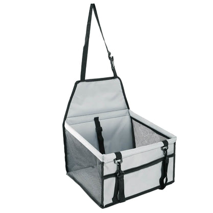 Transportín para mascotas con correa de seguridad con clip, bolsillo de almacenamiento con cremallera para mascotas de hasta 9 kg