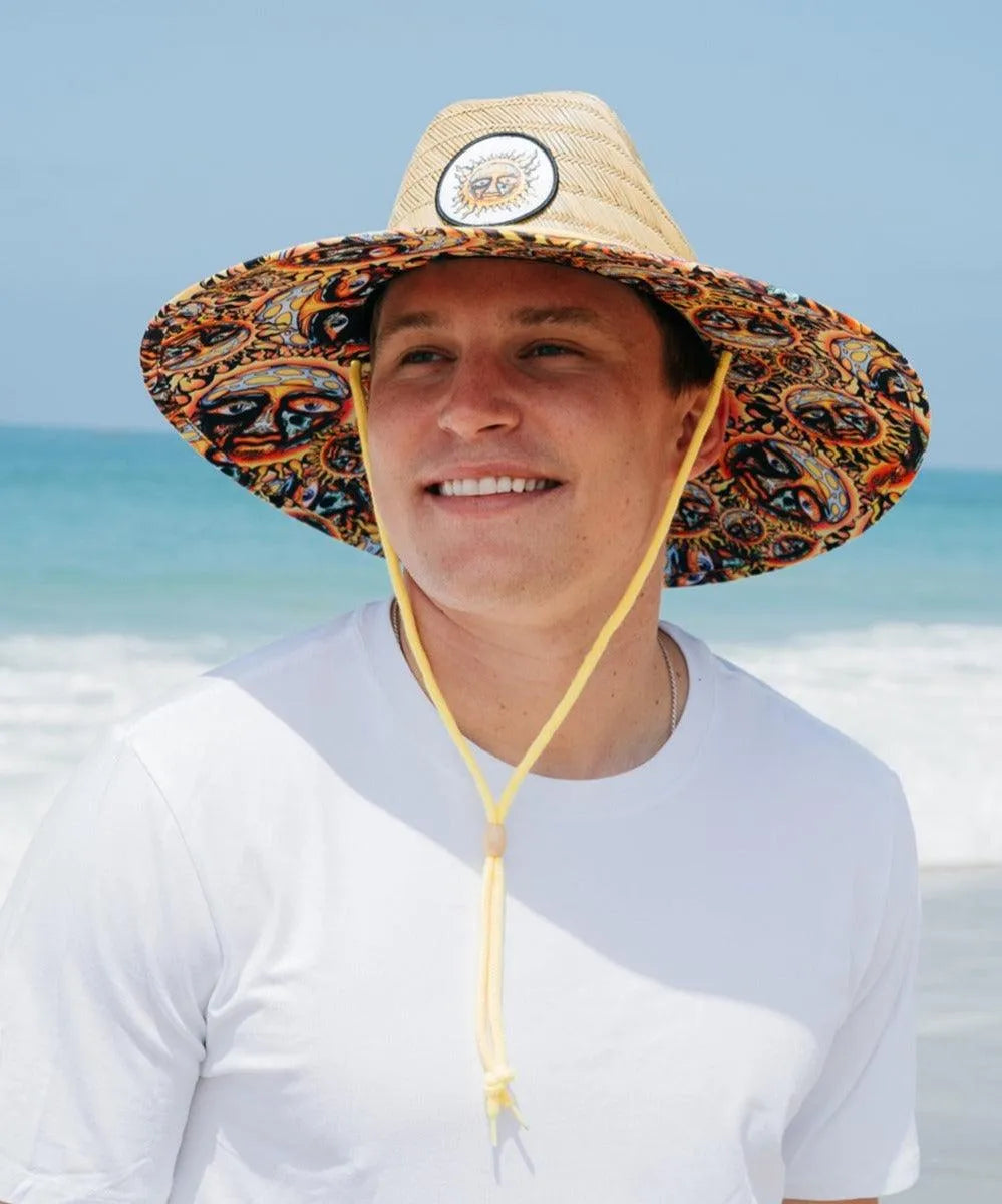 Peter Grimm Sublime Paddle Out Lifeguard - Sombrero de salvavidas de paja de centeno