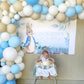 Kit de guirnalda de globos Peter Rabbit azul hielo y blanco