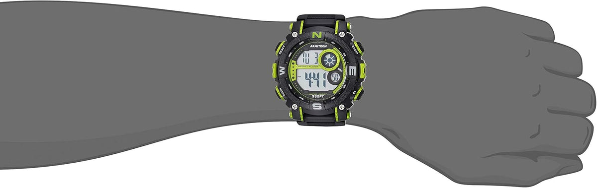 Reloj Armitron Sport de hombre, digital, con cronógrafo y correa de resina, 40/8284