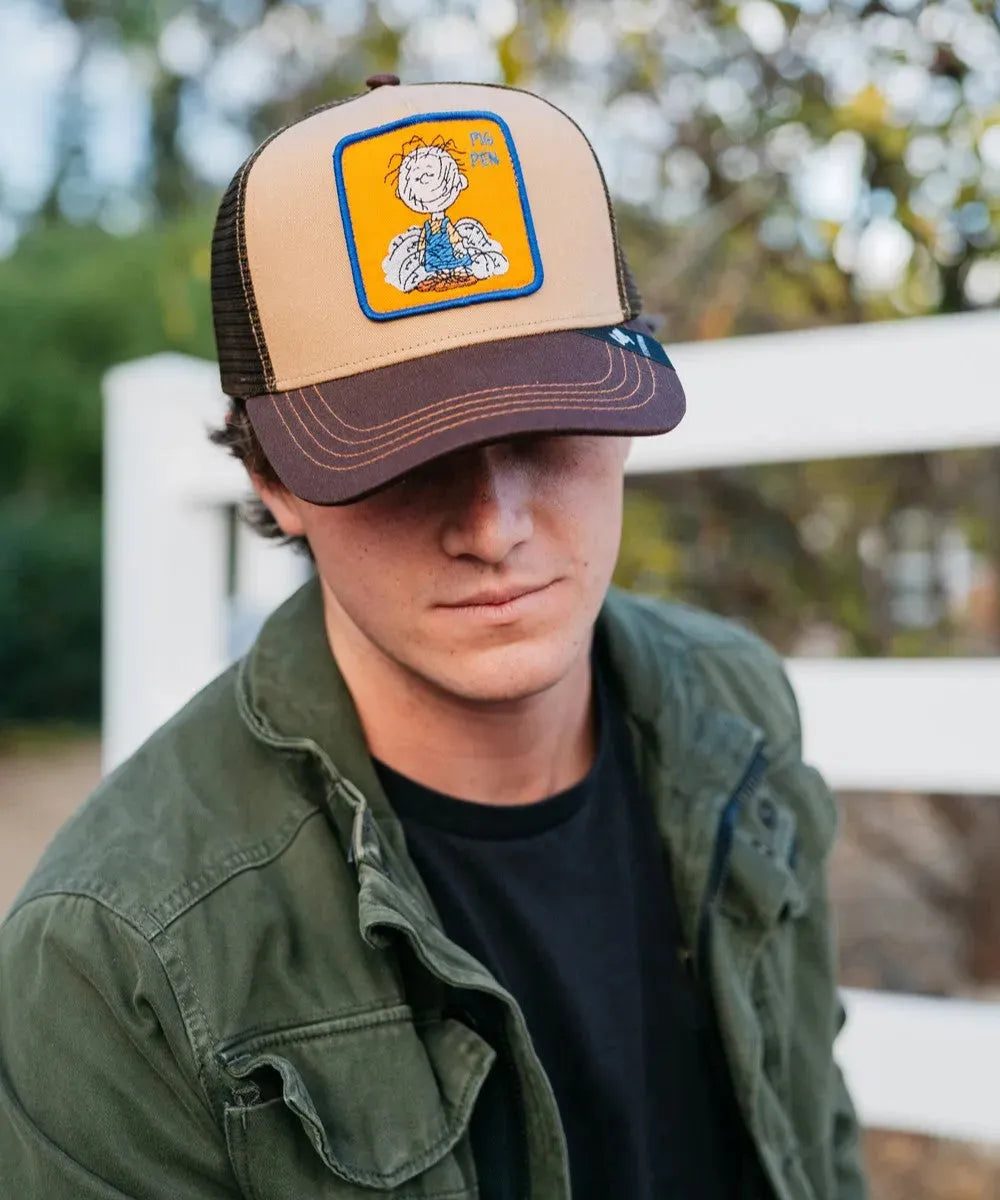 Peter Grimm Peanuts Pig Pen (Marrón) - Gorra de camionero