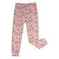 Pijama de niño grande con estampado floral de limones rosas