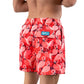 Pink Flamingo Hybrid Short, Compression Lined Swim and Resort Trunk