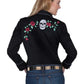 Scully Skulls And Roses Embroidery - Women's Western Shirt