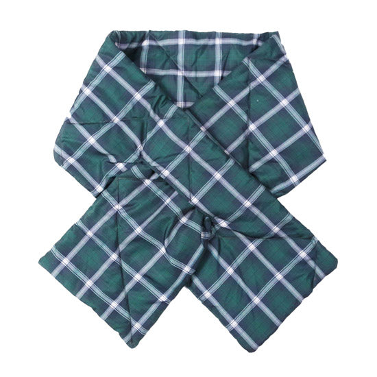 Bufanda acolchada a cuadros tipo Plaid