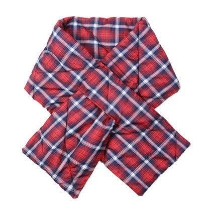 Bufanda acolchada a cuadros tipo Plaid