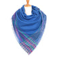 Plaid Liner Square Blanket Scarf Shawl