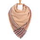 Plaid Liner Square Blanket Scarf Shawl