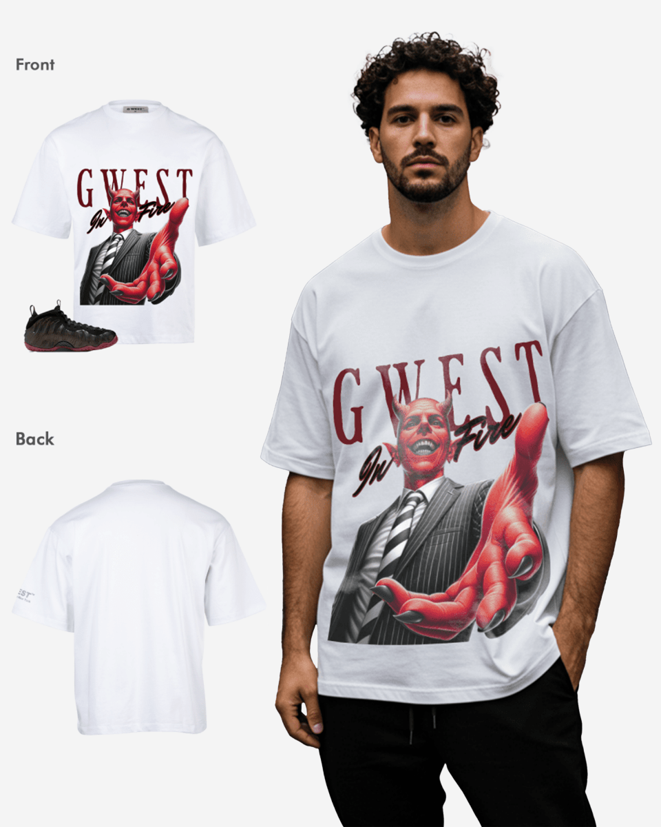 G West Playing With Fire Oversized T-Shirt Mens